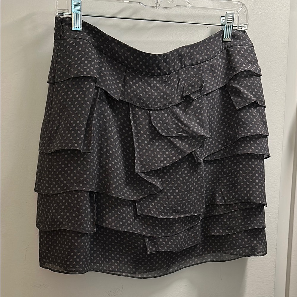 Club Monaco Black and White Bubble Mini Skirt